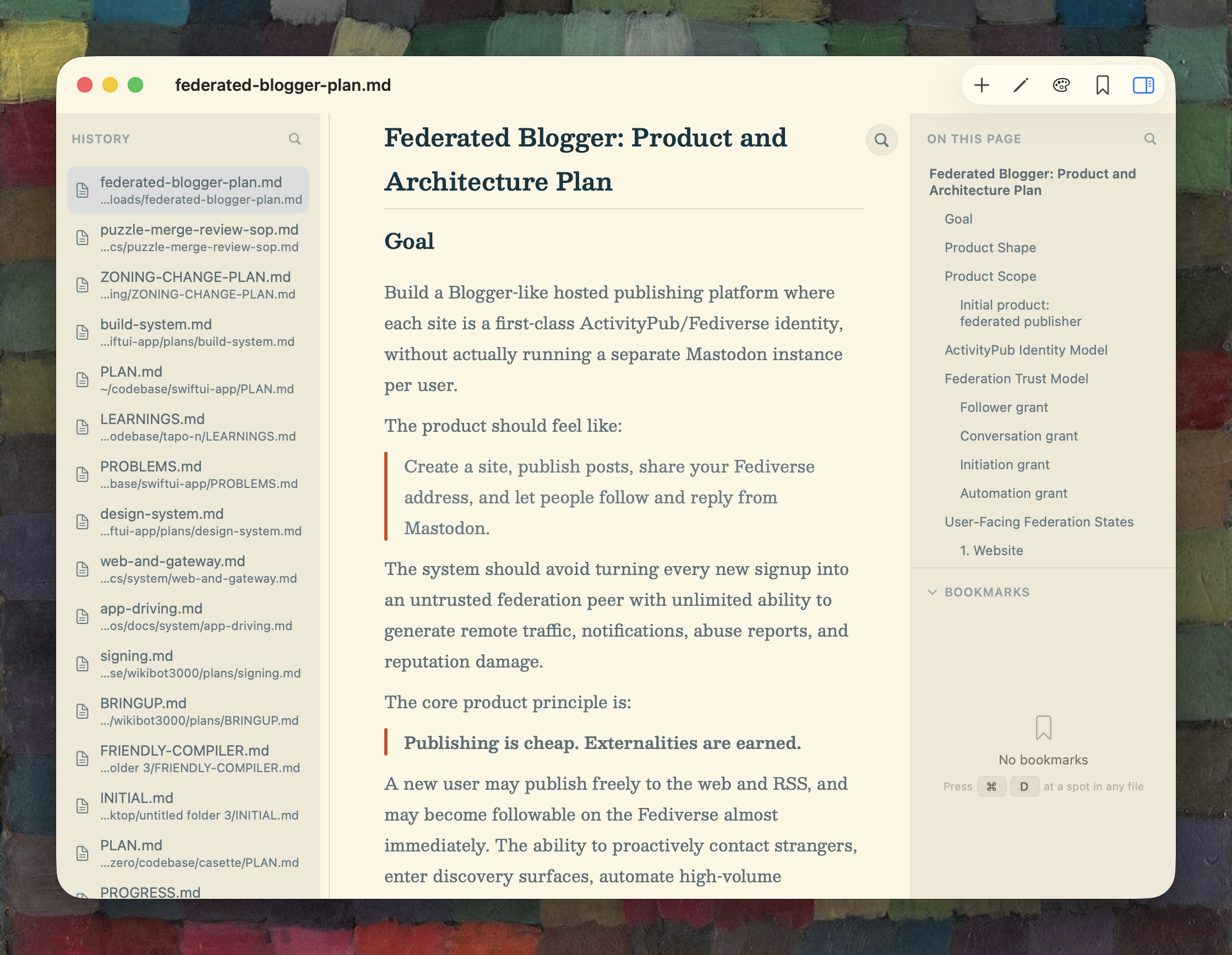 MDV.app, a native macOS Markdown viewer